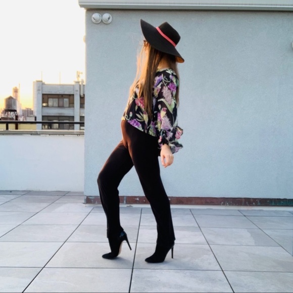 H&M Seethrough Floral BatWing Bell Flare Sleeve - Picture 9 of 16